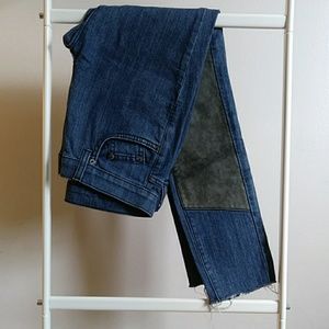 CARMAR Lambskin Patch Jeans SZ 25 RARE
